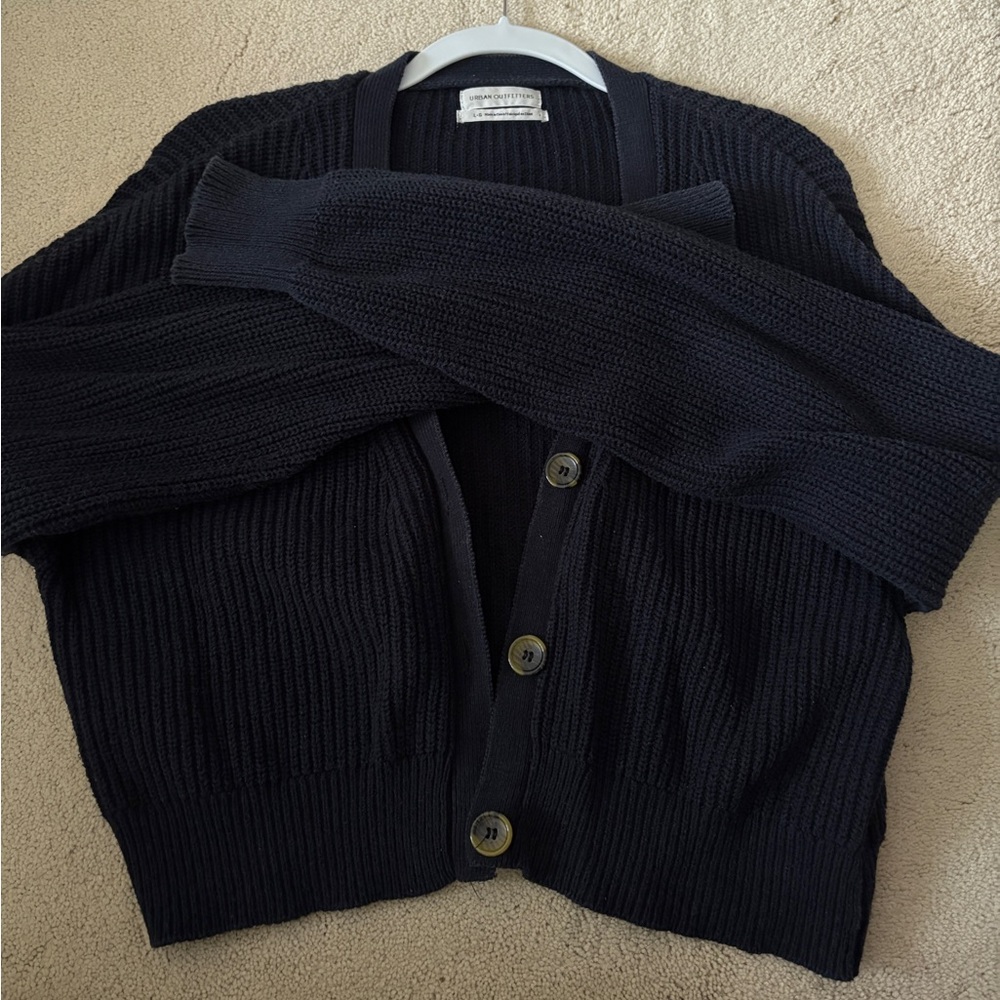 Urban Outfitters Black Button-Up Cardigan